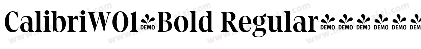 CalibriW01-Bold Regular字体转换